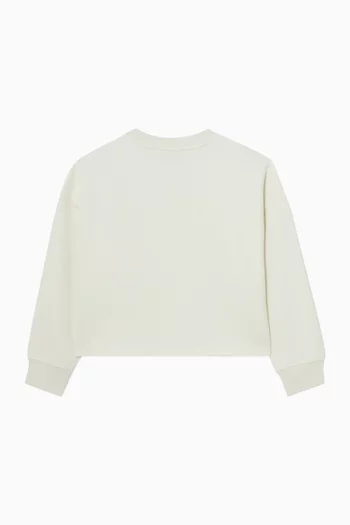 Star Crop Sweatshirt in Fleece