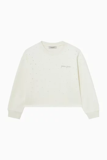 Star Crop Sweatshirt in Fleece