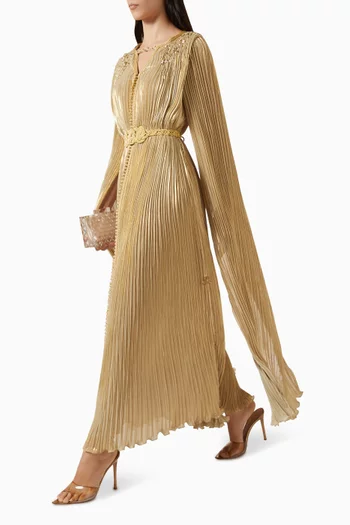 Moroccan Pleated Kaftan