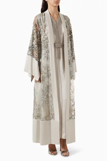 Moroccan Embroidered Kaftan Set