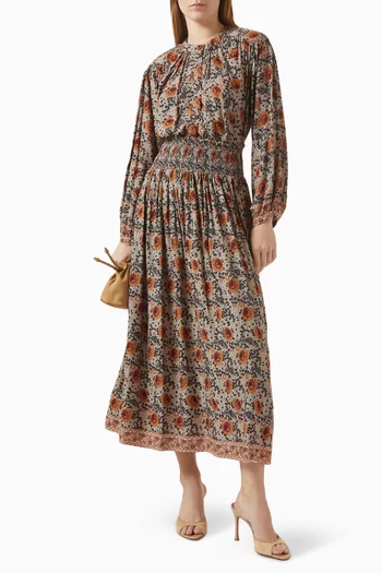 قميص تولان مزين بنقشة