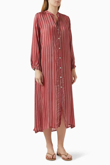 MB Printed Midi Dress in Silk