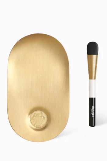 مجموعة لوحة وملعقة مزج كريم الأساس