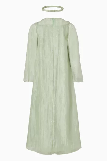 قفطان بقصة على شكل حرف A مطرز