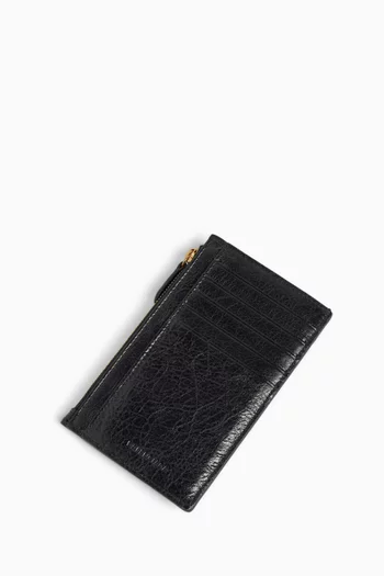 Long Le City Coin & Card Holder in Arena Lambskin