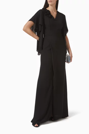 فستان برباط على الخصر شيفون