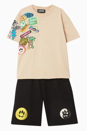 Graphic-print T-shirt in Cotton