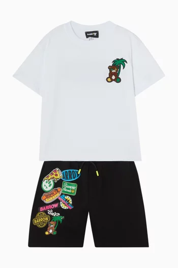 Graphic-print T-shirt in Cotton