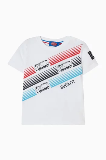 تي شيرت بطبعة قطن