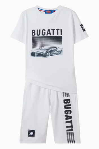 Car-print T-shirt in Cotton