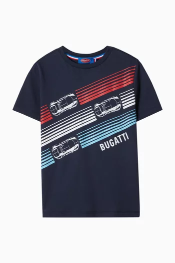 Car-print T-shirt in Cotton