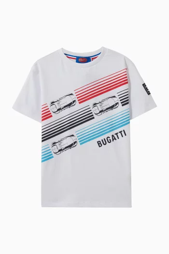 Car-print T-shirt in Cotton