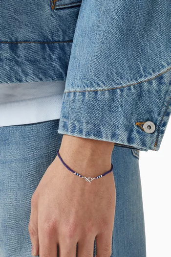 Avi Beaded Bracelet in Sterling Silver