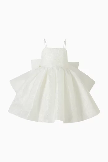 Bow Jacquard Dress