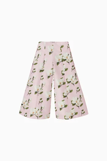 Floral Wide Leg Pants