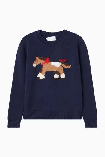 Gucci Horse Sweater in Wool