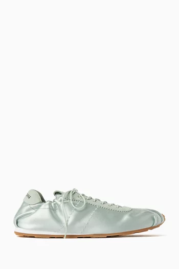 Plume Sneakers in Satin