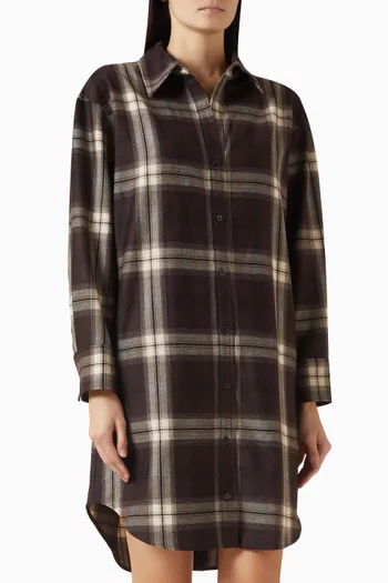 Checked Shirt Dress