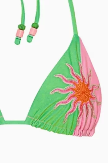 Balmy Sliding Reversible Triangle Bikini Top