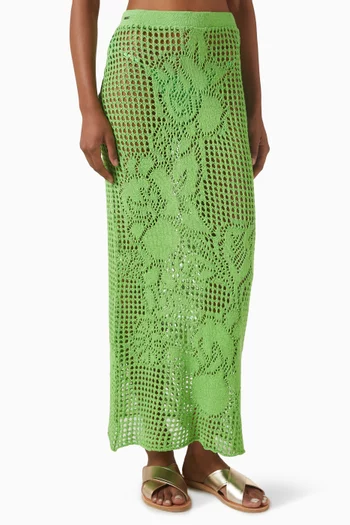 تنورة تانو طويلة بروكيد