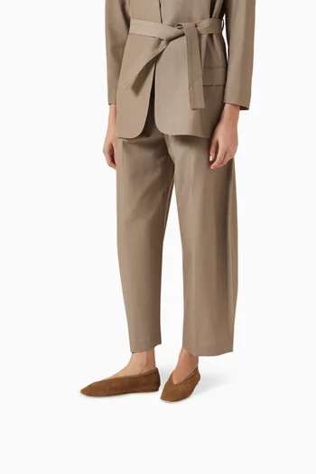 Luna Ballerina Flats in Suede