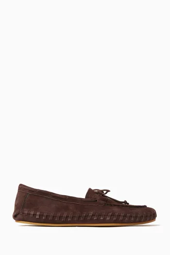 Driver Moccasin Shoes in Suede
