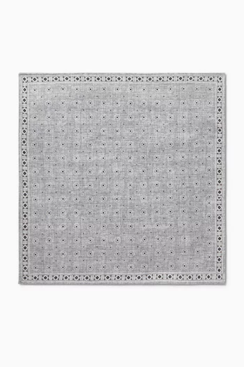 Printed Pocket Square in Silk