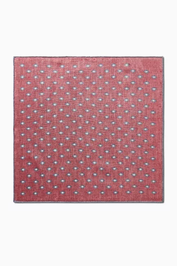 Diamond Pattern Pocket Square in Silk