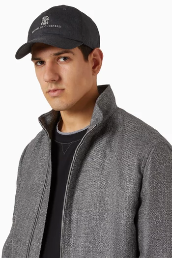 Fresco Baseball Cap in Virgin Wool