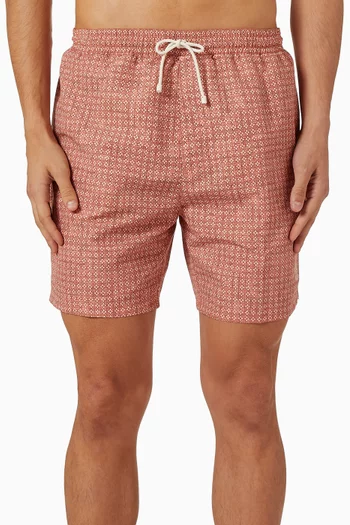 شورت سباحة بنقشة زهور نايلون