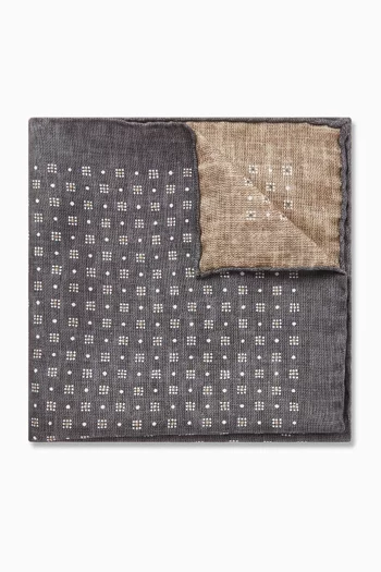 Pattern Pocket Square in Silk