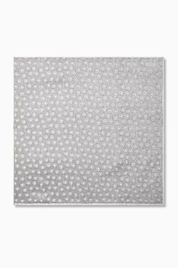 Spotted Pocket Square in Silk