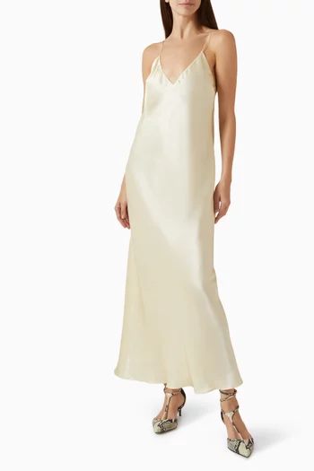 Taja Slip Dress in Satin
