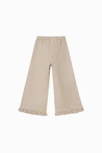 بنطال ايكلين بقصة ساق واسعة