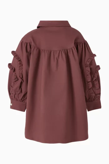 فستان أفيرو مزيج قطن