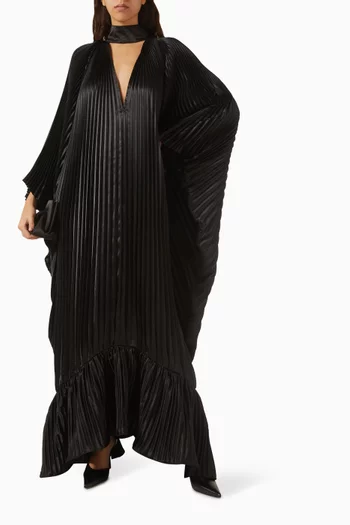 فستان سهرة امباير بطيّات