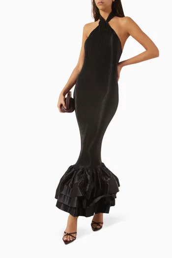 فستان سوهو بحمالة حول الرقبة