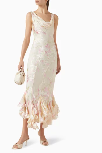 فستان إيفانث رايون وحرير