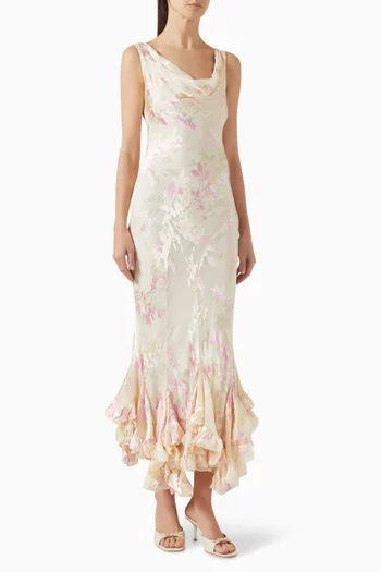 فستان إيفانث رايون وحرير