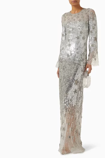 Galatic Sequin-embellished Dress