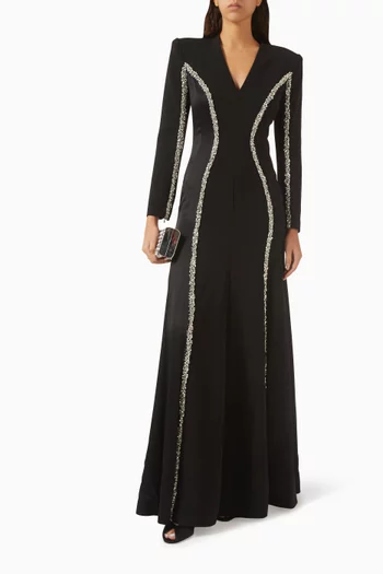 فستان جوست أوركيد مطرز