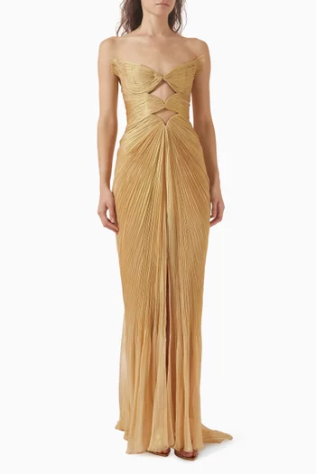 فستان كارمن بطيّات