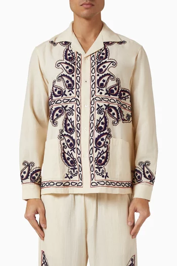 Memento Shirt in Silk Noil