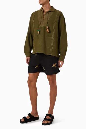 Columbus Shorts in Cotton & Silk