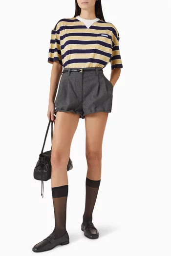 Bayadere Striped Lisle T-shirt in Cotton