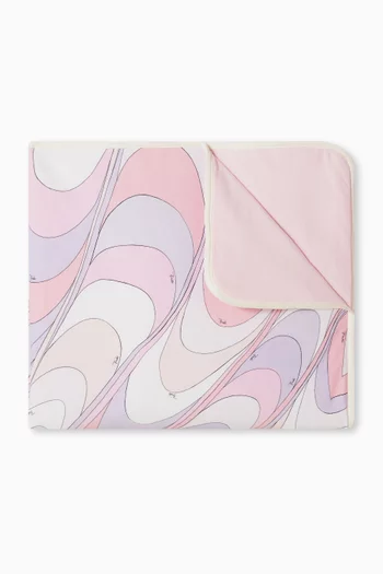 Abstract Print Jersey Blanket