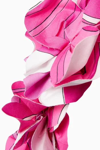 طوق رأس بنقشة زهور