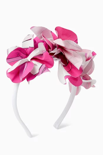 طوق رأس بنقشة زهور