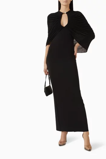 Kokon Cape Dress in Viscose Blend