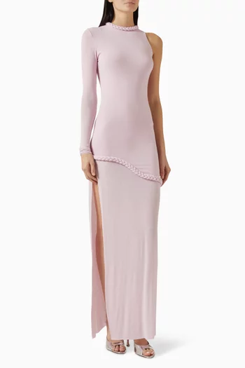 فستان كاندي طويل مزيج فيسكوز